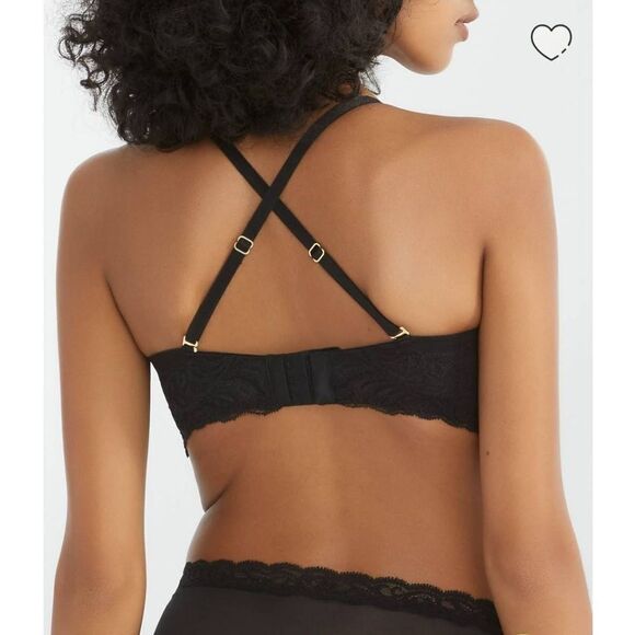 NATORI Feathers Strapless Plunge Bra Sz 36 DDD - Picture 2 of 8